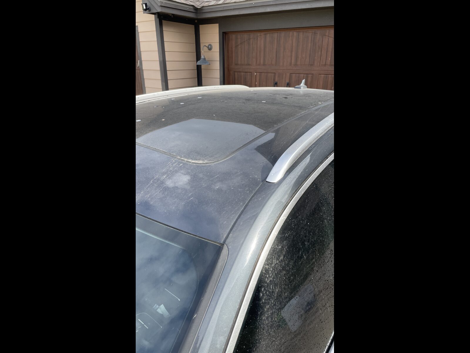 Car roof before detail